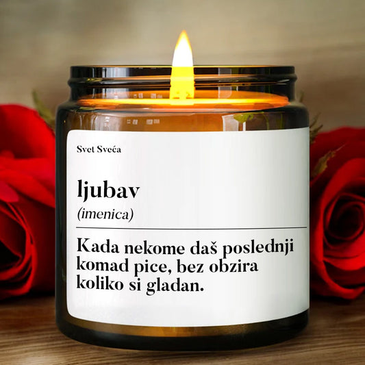 Ljubav. Kada nekome daš poslednji komad pice, bez obzira koliko si gladan