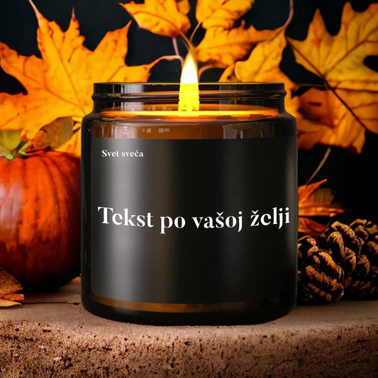 Sveća sa jedinstvenim tekstom